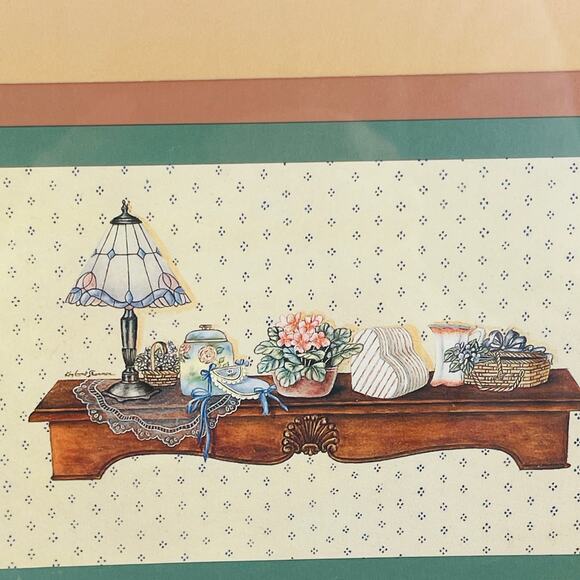 Two Victorian Country Shelves Vintage Home Decor Prints 9 1/2 x 7 1/2" - Picture 5 of 7